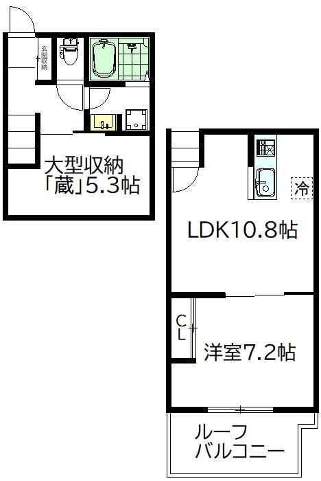 メゾンヴェール 202号室 間取り