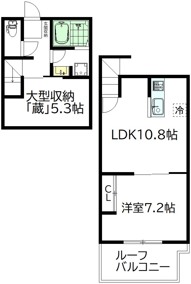 メゾンヴェール 202号室 間取り