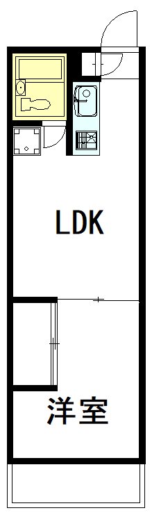 カーサ野田 206号室 間取り