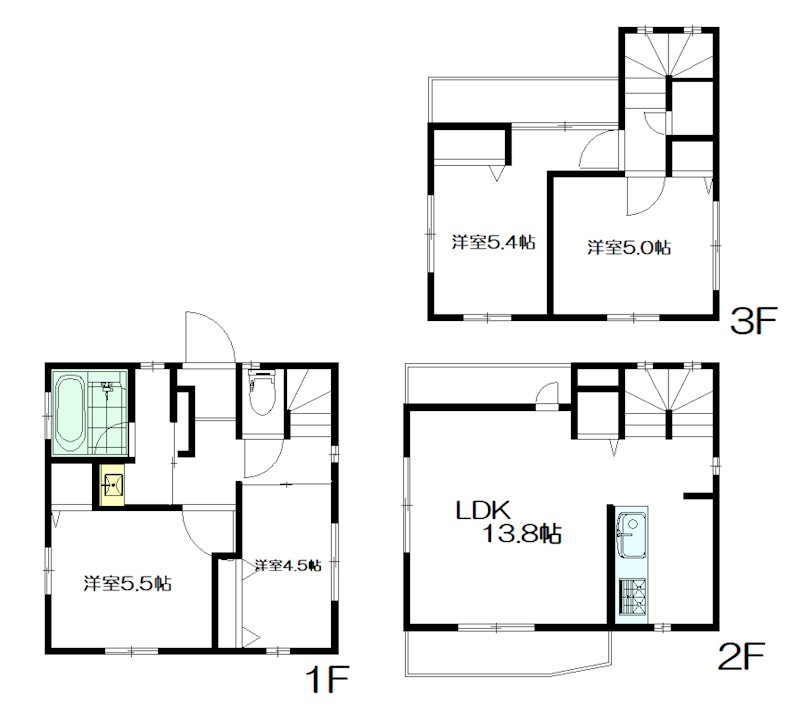 早稲田南町戸建 間取り