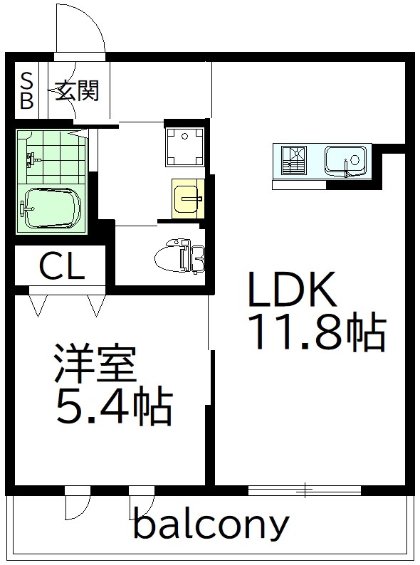 Arikadia桜上水 A棟 211号室 間取り