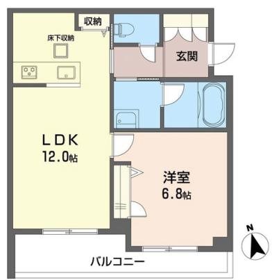 サクラ中野上高田 102号室 間取り