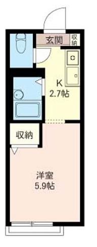 ウィンドウズ 203号室 間取り