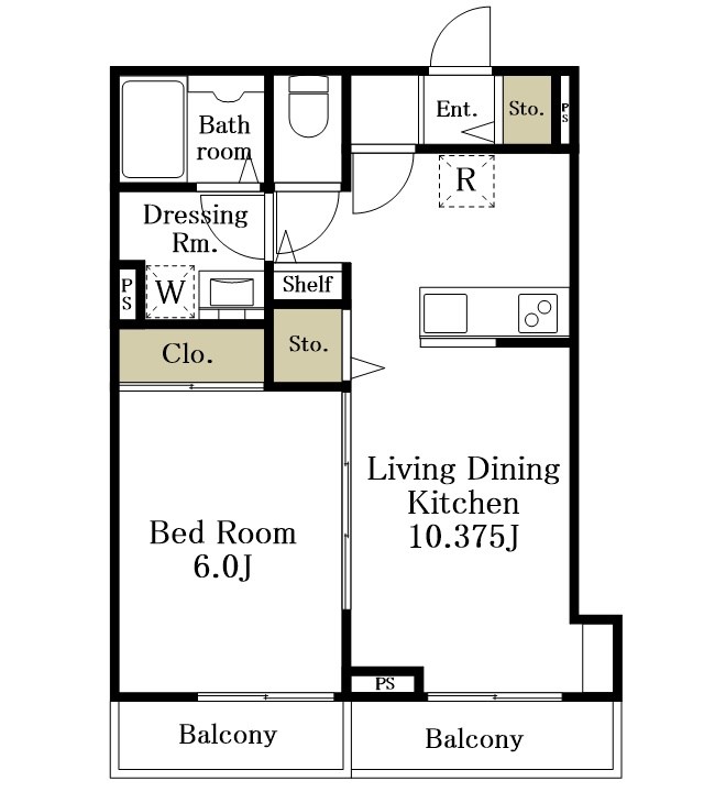 SouthScent Soshigaya（サウスセントソシガヤ） 302号室 間取り