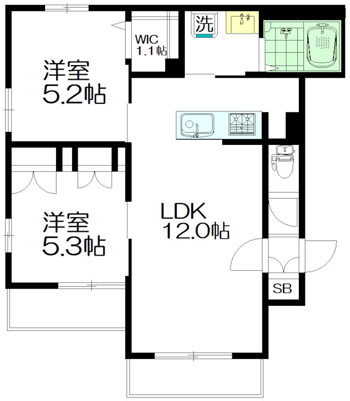 Ｍａｉｓｏｎ　Ｍｉｒｏｉｒ（メゾンミロワール） 103号室 間取り