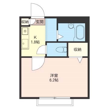 ブライトコート馬込 202号室 間取り