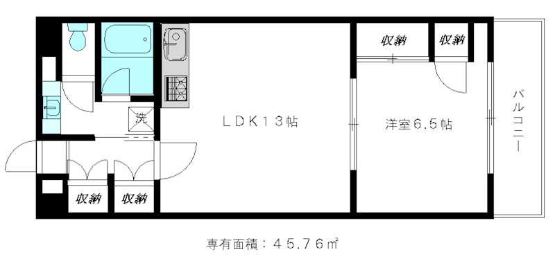 パインクレスト 203号室 間取り