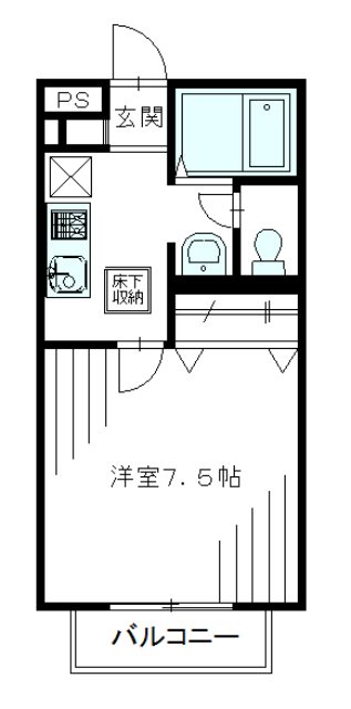 ヒルズロワール 103号室 間取り