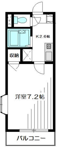 メゾン駒場東大前  201号室 間取り