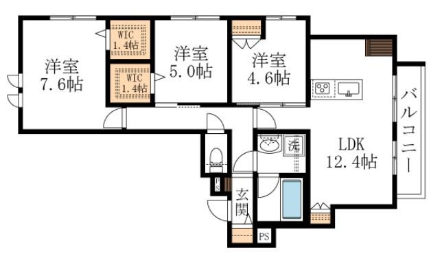 ＳＯＵＷＡ　フォレ 205号室 間取り