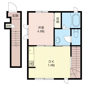 シャルマンシャンプル 202号室 間取り