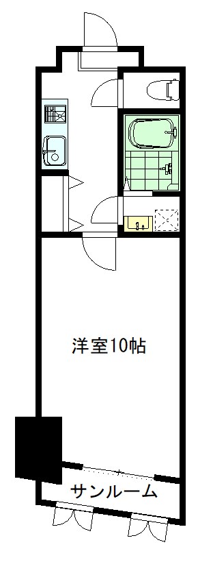 シャルモントアレ能美 106号室 間取り