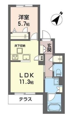 ケインズ東高円寺 102号室 間取り