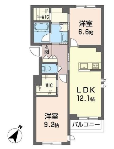 ケインズ東高円寺 201号室 間取り