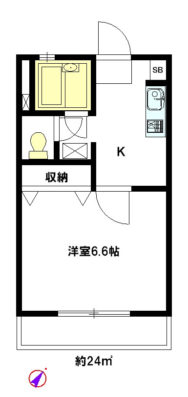 マディーナⅡ 101号室 間取り