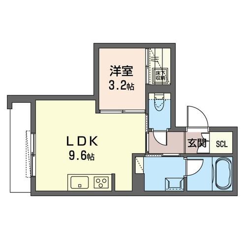 Diamante下北沢（ディアマンテ） 102号室 間取り