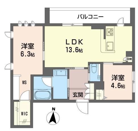 フィーゴ高円寺 203号室 間取り