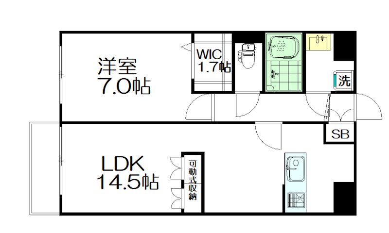 レッドパイン 202号室 間取り