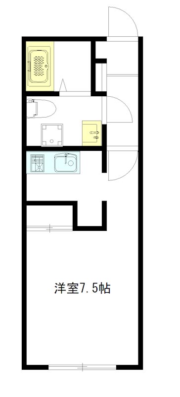 ブランシェ江古田 202号室 間取り