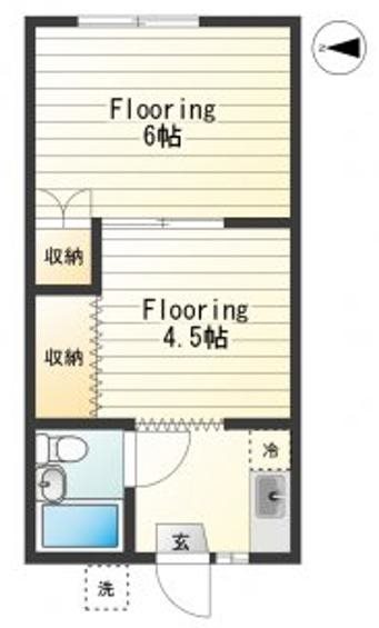 マンション荘光 103号室 間取り