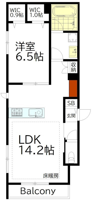 下高井戸１丁目新築計画 102号室 間取り