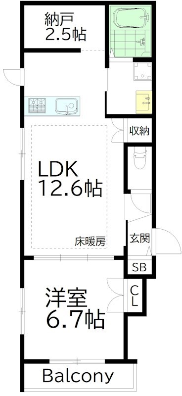 下高井戸１丁目新築計画 302号室 間取り