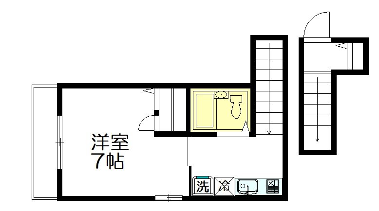 Aries（エアリーズ） 202号室 間取り