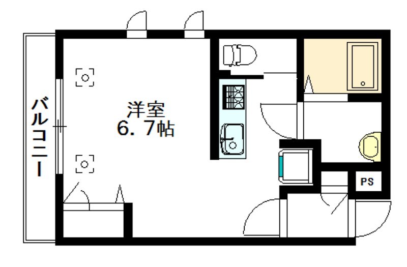 ベルエポック代沢 103号室 間取り