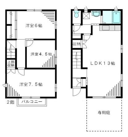 レジデンス B号室 間取り