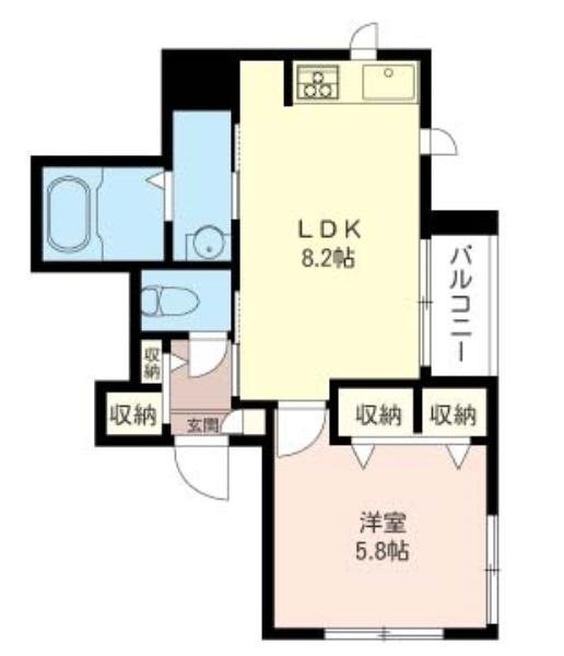 サン大山 201号室 間取り