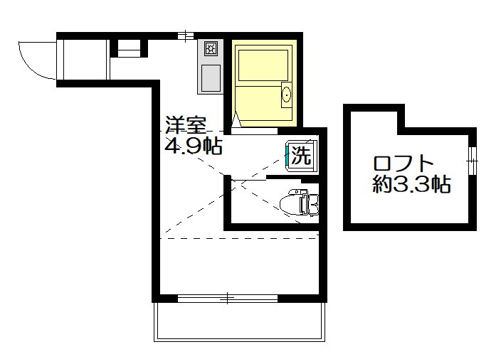 グランデ高円寺 103号室 間取り