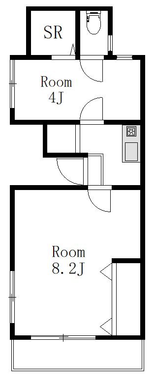 華信マンション 401号室 間取り