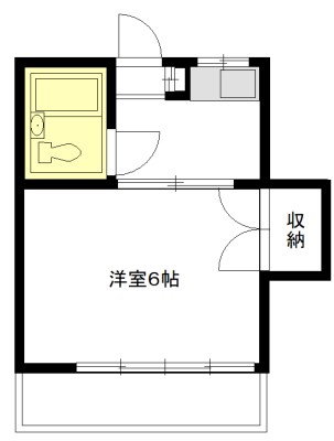 松林コーポ 211号室 間取り