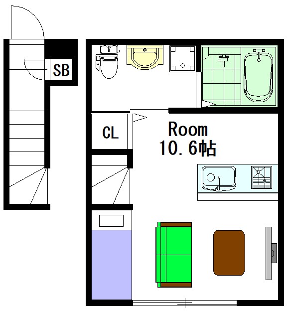 エスパシオ秋津 202号室 間取り