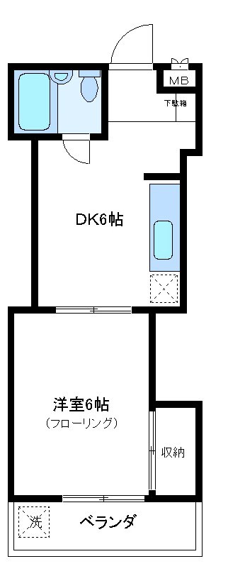 Ｔハウス１ 203号室 間取り
