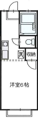シルキー高田馬場 202号室 間取り