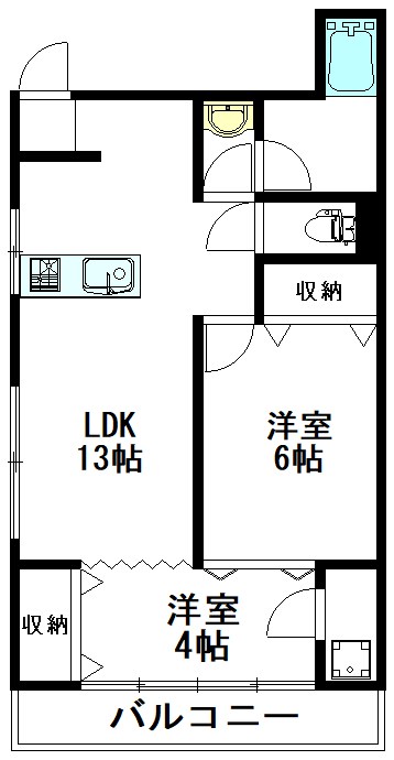 吉祥寺コーポ 705号室 間取り