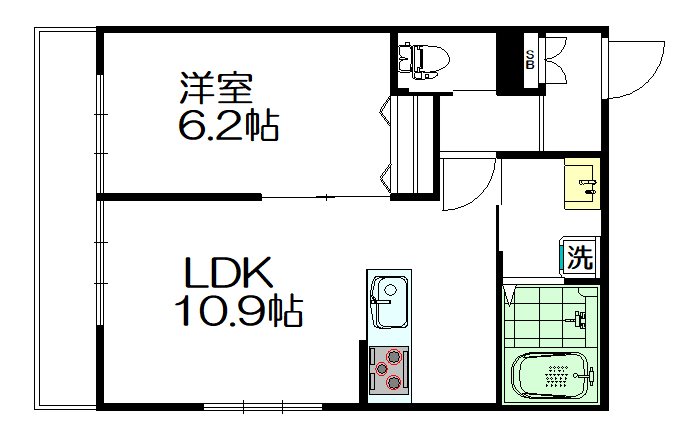 ドムスNY・杉並  302号室 間取り