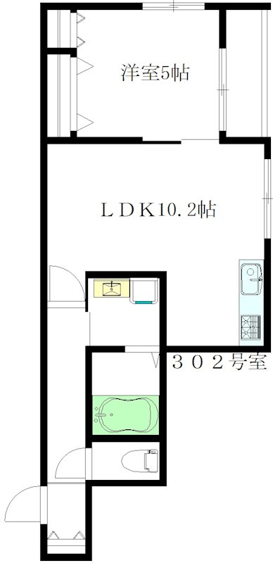 アネックス 302号室 間取り