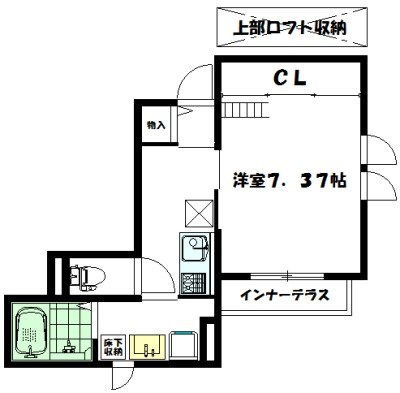エイツリーズ 101号室 間取り