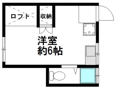 SIフラット 102号室 間取り