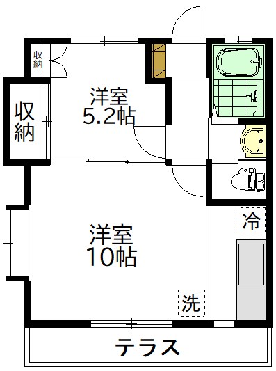 ヒロレジデンス 102号室 間取り