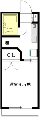 ハリントンハウス 201号室 間取り