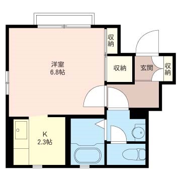 ゼルコバガーデン 101号室 間取り