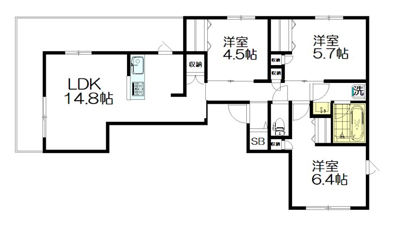 (仮称)阿佐谷南１丁目プロジェクト 301号室 間取り