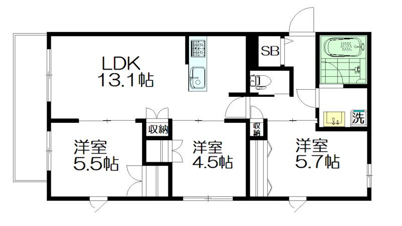 (仮称)阿佐谷南１丁目プロジェクト 205号室 間取り
