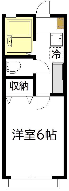 藤ハウス 201号室 間取り