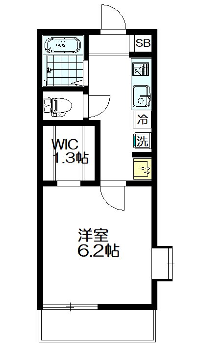 メゾンドカサブランカ 201号室 間取り