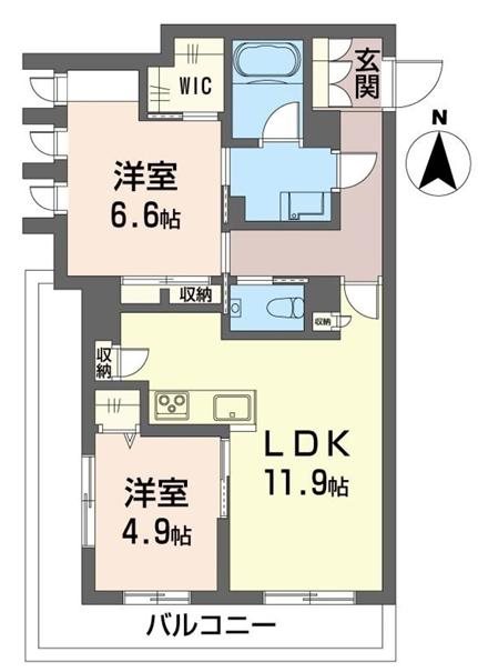 リベルラ中野 303号室 間取り