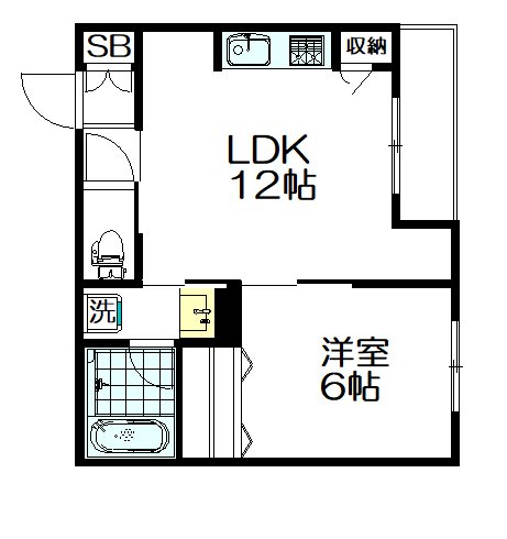 アズール南台 202号室 間取り